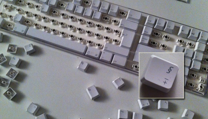 Keyboard dismantle and clean